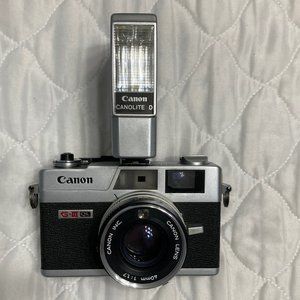Canon 35mm Camera and Flash